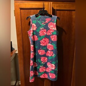 Mahi Gold Floral Sleeveless Dress - Pink and Blue Size Medium